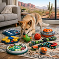 Modern Interactive Dog Puzzle Toy, The Odin, Up Dog Toys - Up Dog Toys, Lavender (619159999990)