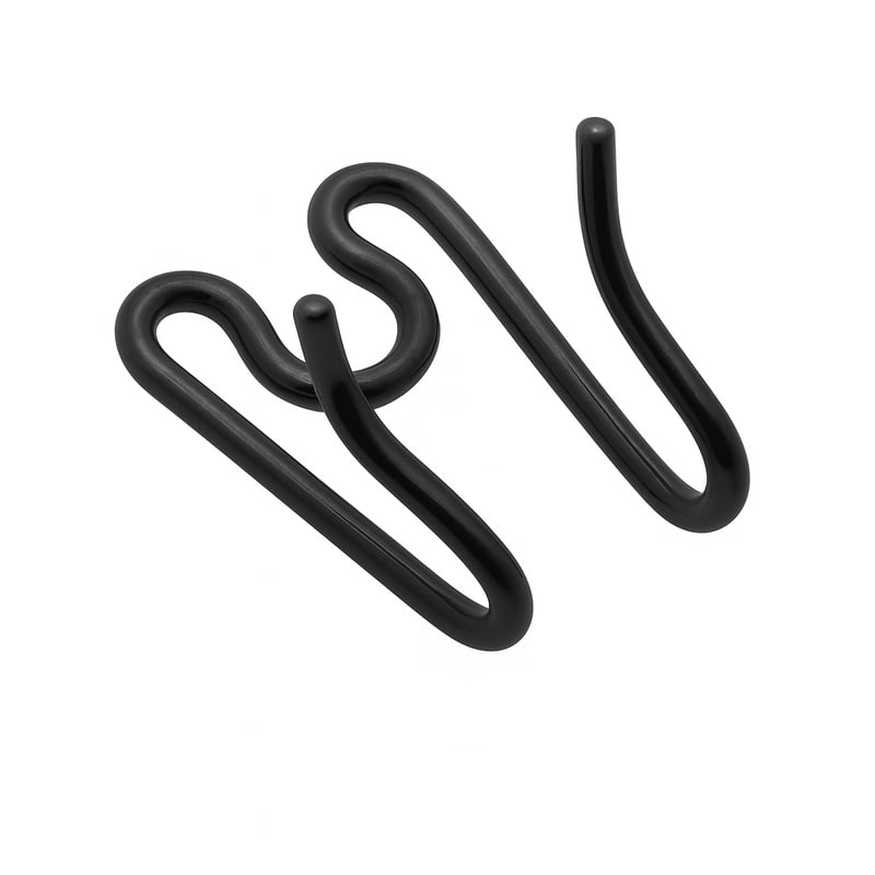 Black Stainless Steel Prong Extra Links, 2.25mm, HermSprenger (#28317)