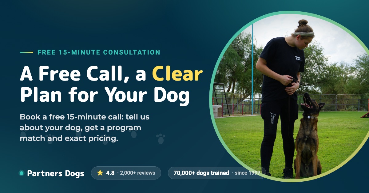 Canine Partners Training Program Schedule a Free Dog Training Consultation | Partners Dogs