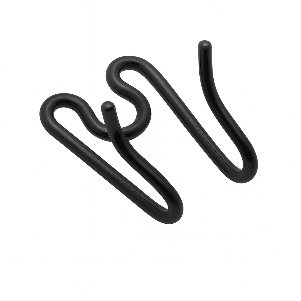 Black Stainless Steel Prong Extra Links, 2.25mm, HermSprenger